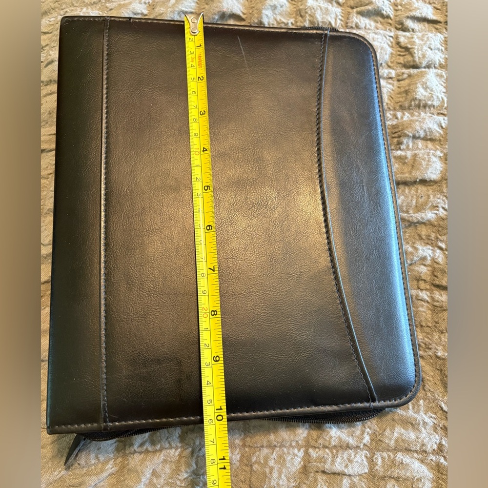 At-A-Glance Zippered Binder Portfolio Black Planner‎ Organizer 3 Ring Padfolio